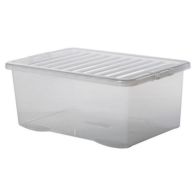 See more information about the Plastic Storage Box 45 Litres - Clear by Premier